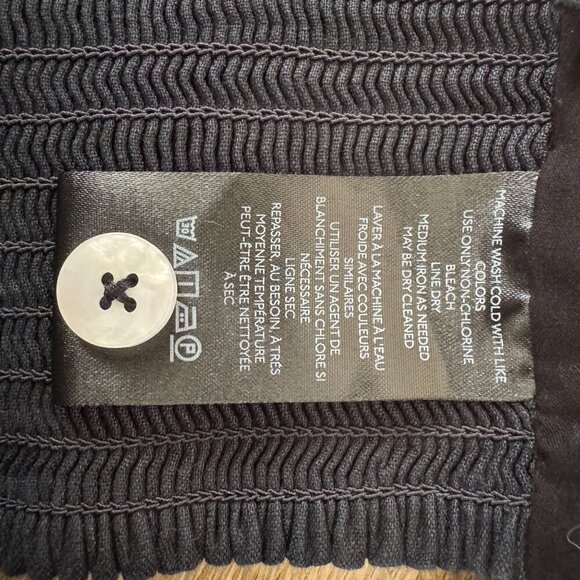 Anthropologie Maeve Black 100% Linen Tie Front Summer Boho Crop Bra Top Size 2X - Picture 10 of 12